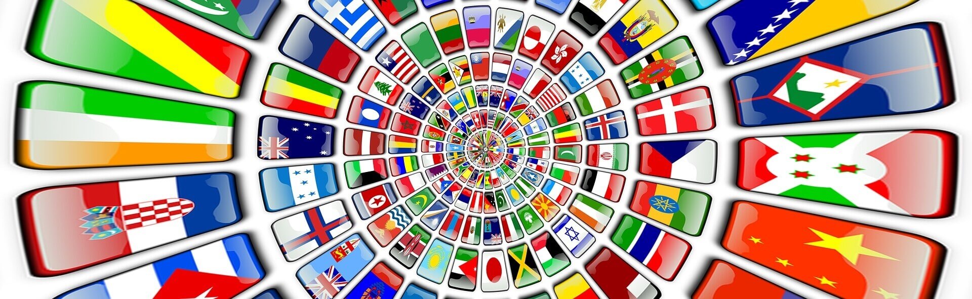Картина красками флаги разных народов